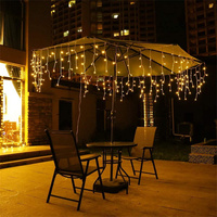 Holiday Curtain Wedding Lights 100LED String Strip ice bar lamp 8mode Garlands for PARTY FAIRY CHRISTMAS Star Moon 3